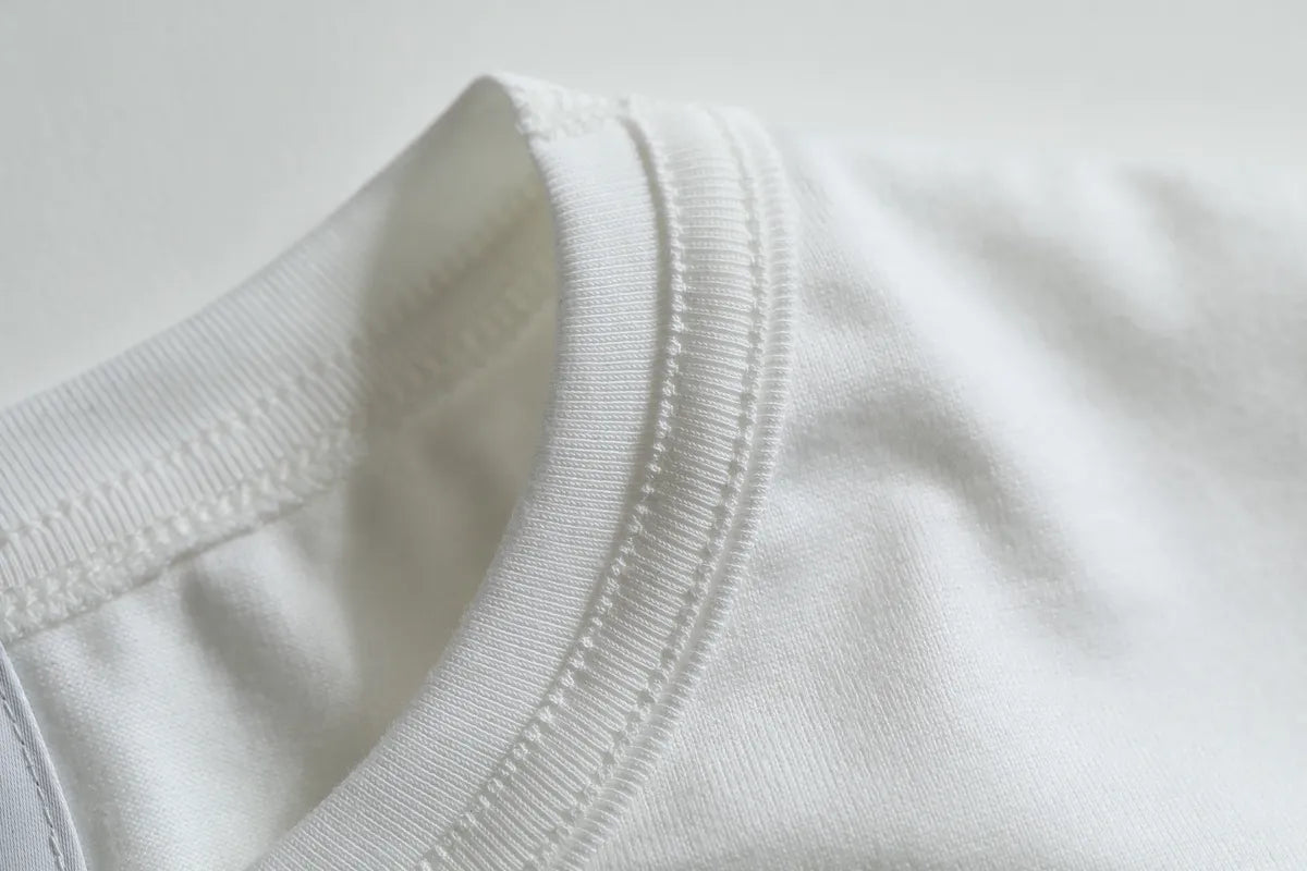 永く着られるTシャツ ダブルバインダーネック