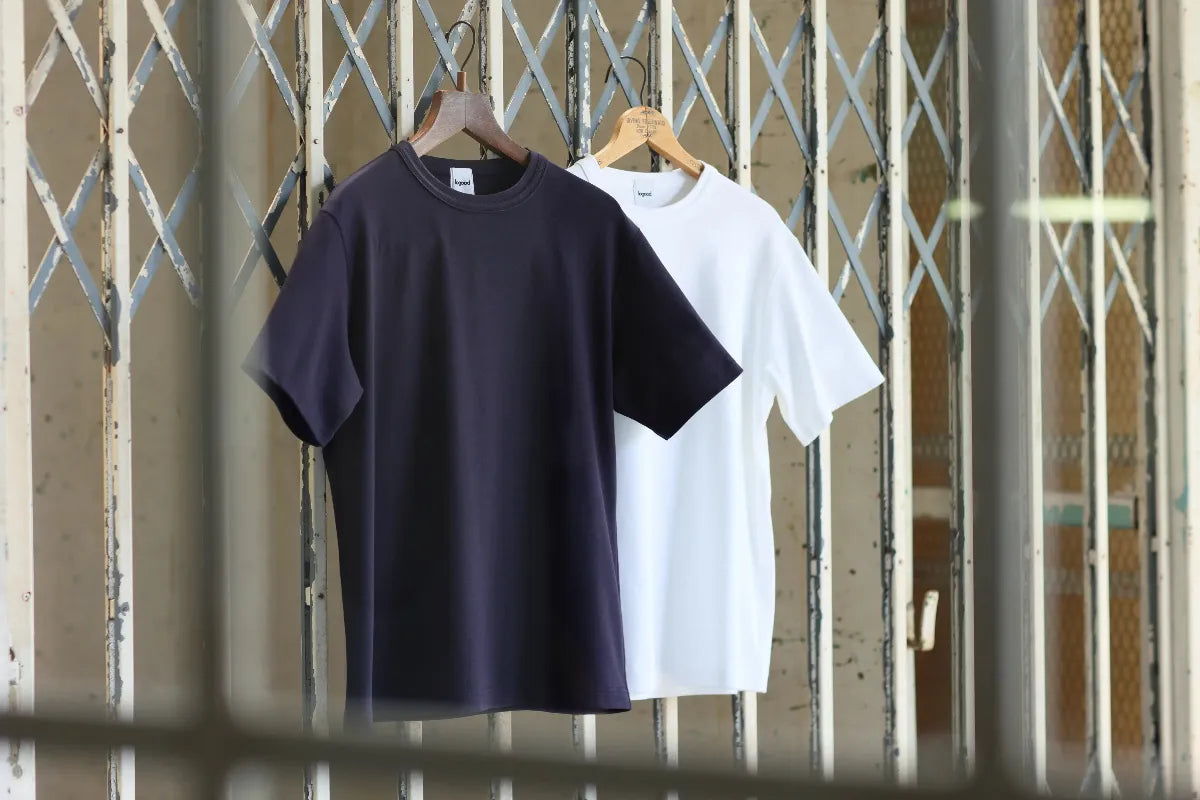 汗臭を防ぐTシャツ ネイビー&ホワイト