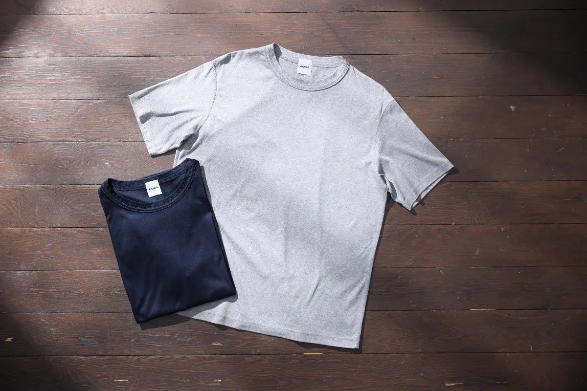 汗を気にしないTシャツ グレー&ネイビー