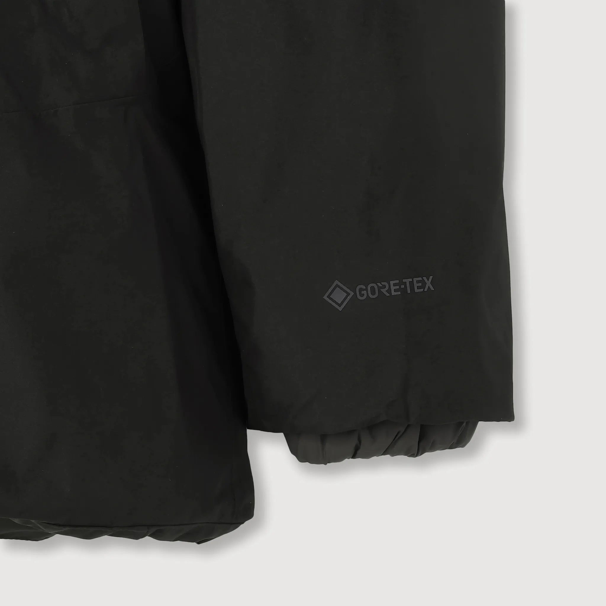 メンズ・ストームシャドー・パーカ ブラック 商品画像 裾・袖口アップ