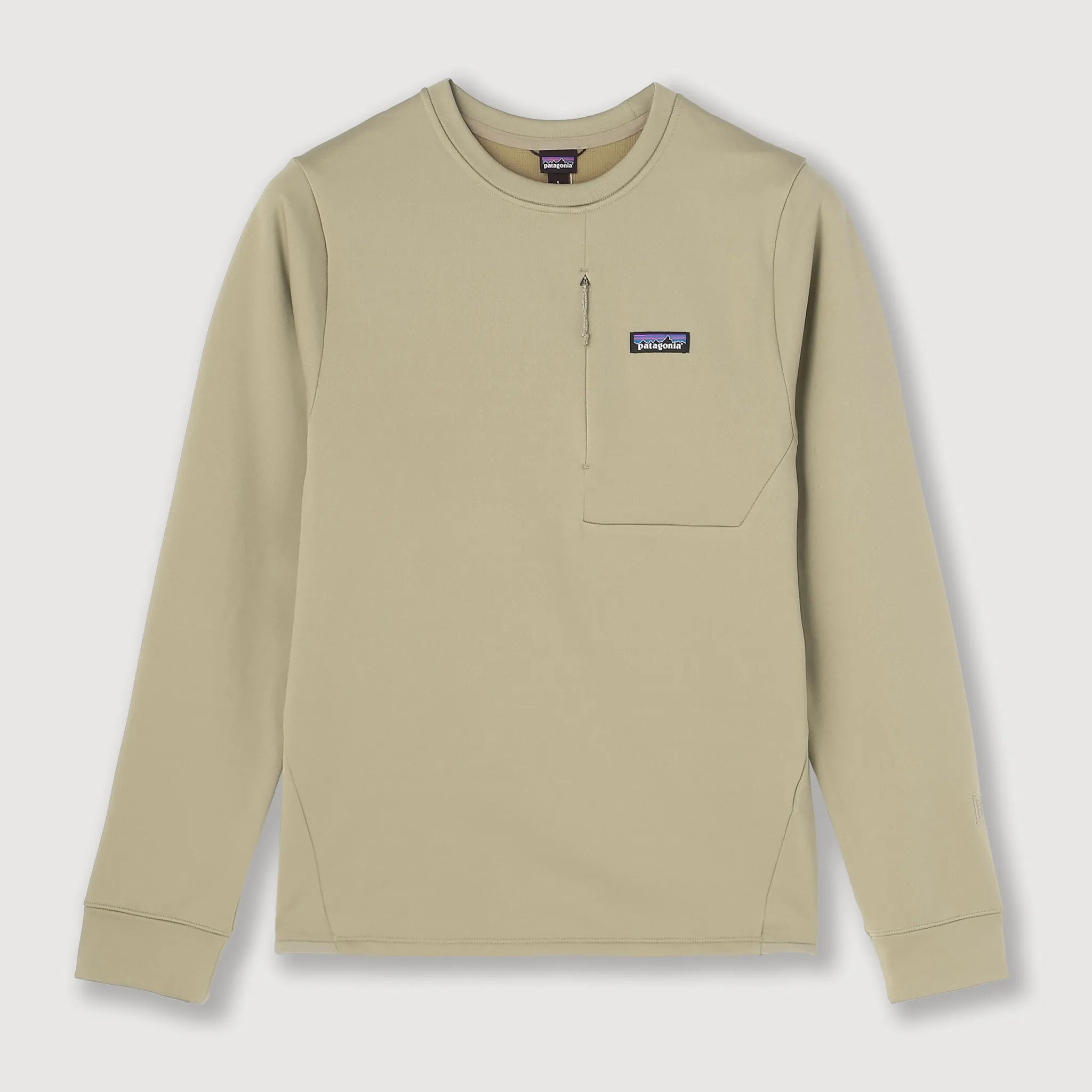 メンズ・R1 サーマル・クルー シーパードグレー 商品画像 正面