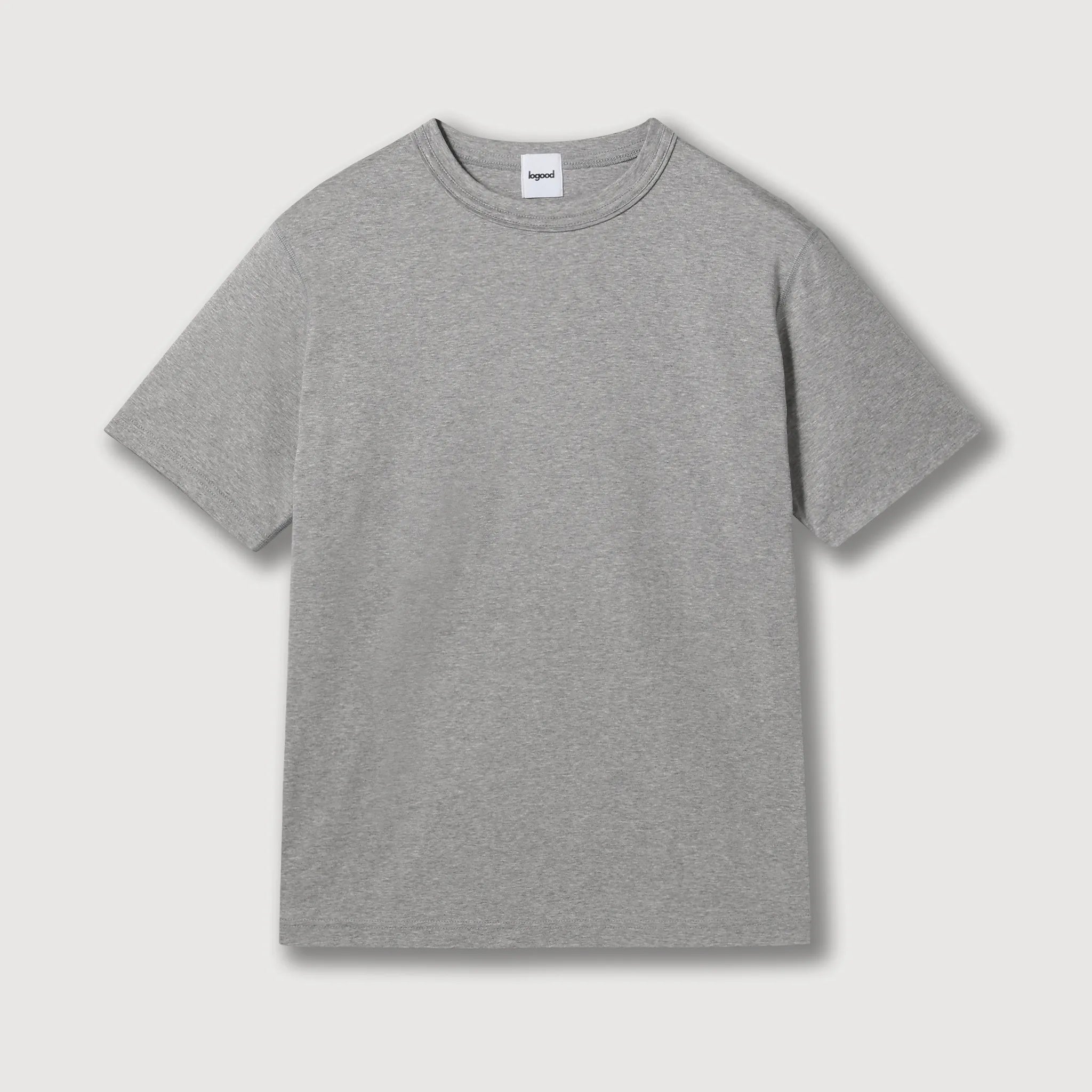 汗を気にしないTシャツ　杢グレー　商品画像　正面