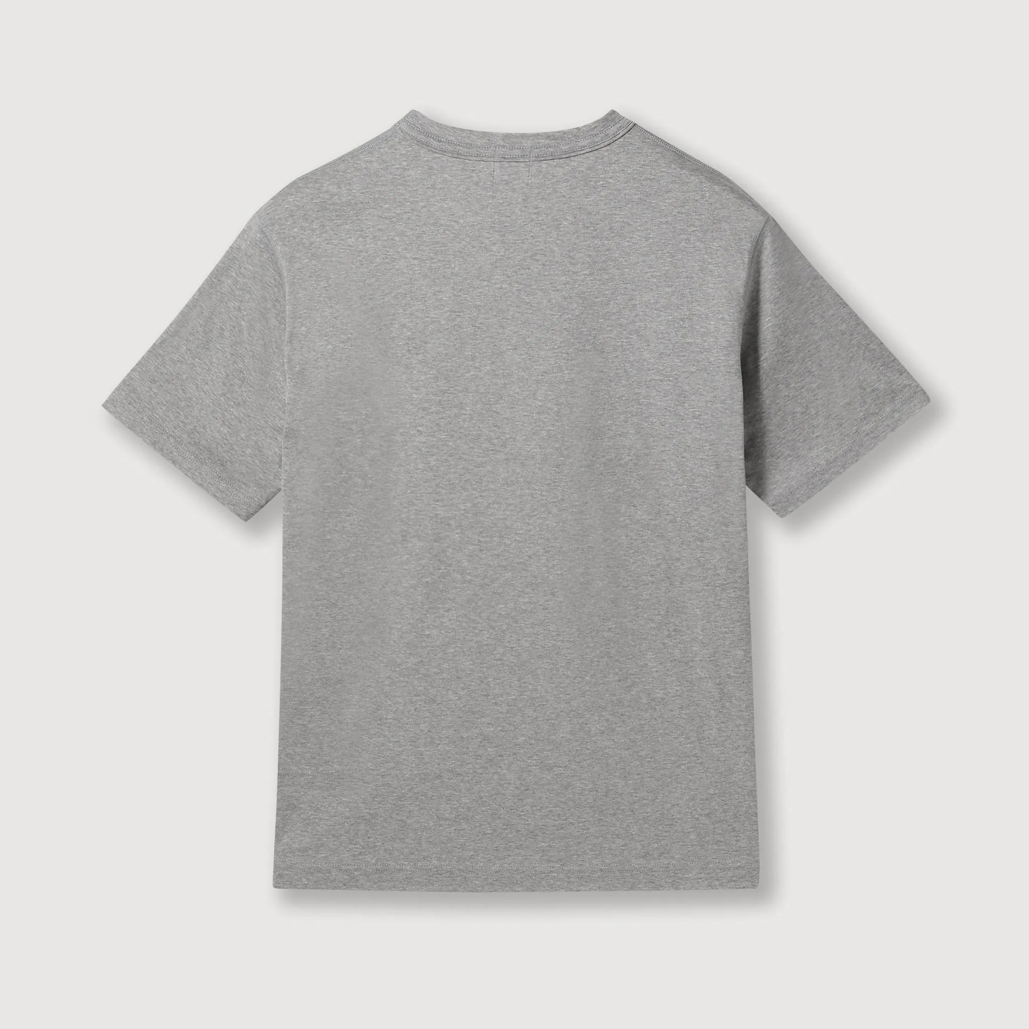 汗を気にしないTシャツ　杢グレー　商品画像　背面