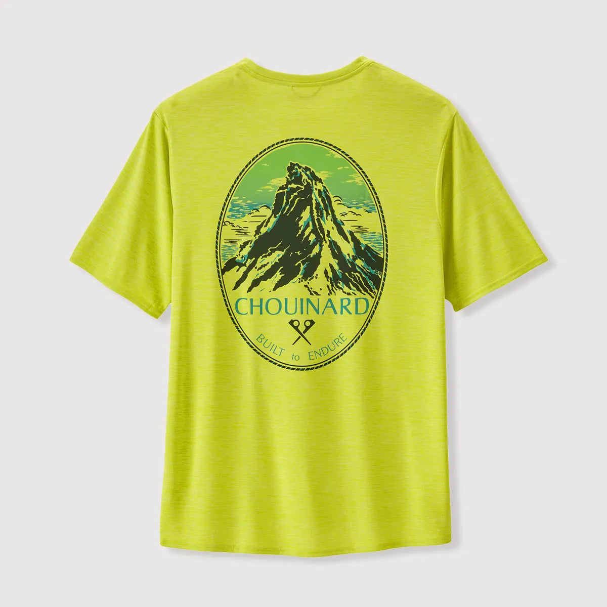 メンズ・キャプリーン・クール・デイリー・グラフィック・シャツ　イエロー　商品画像　背面