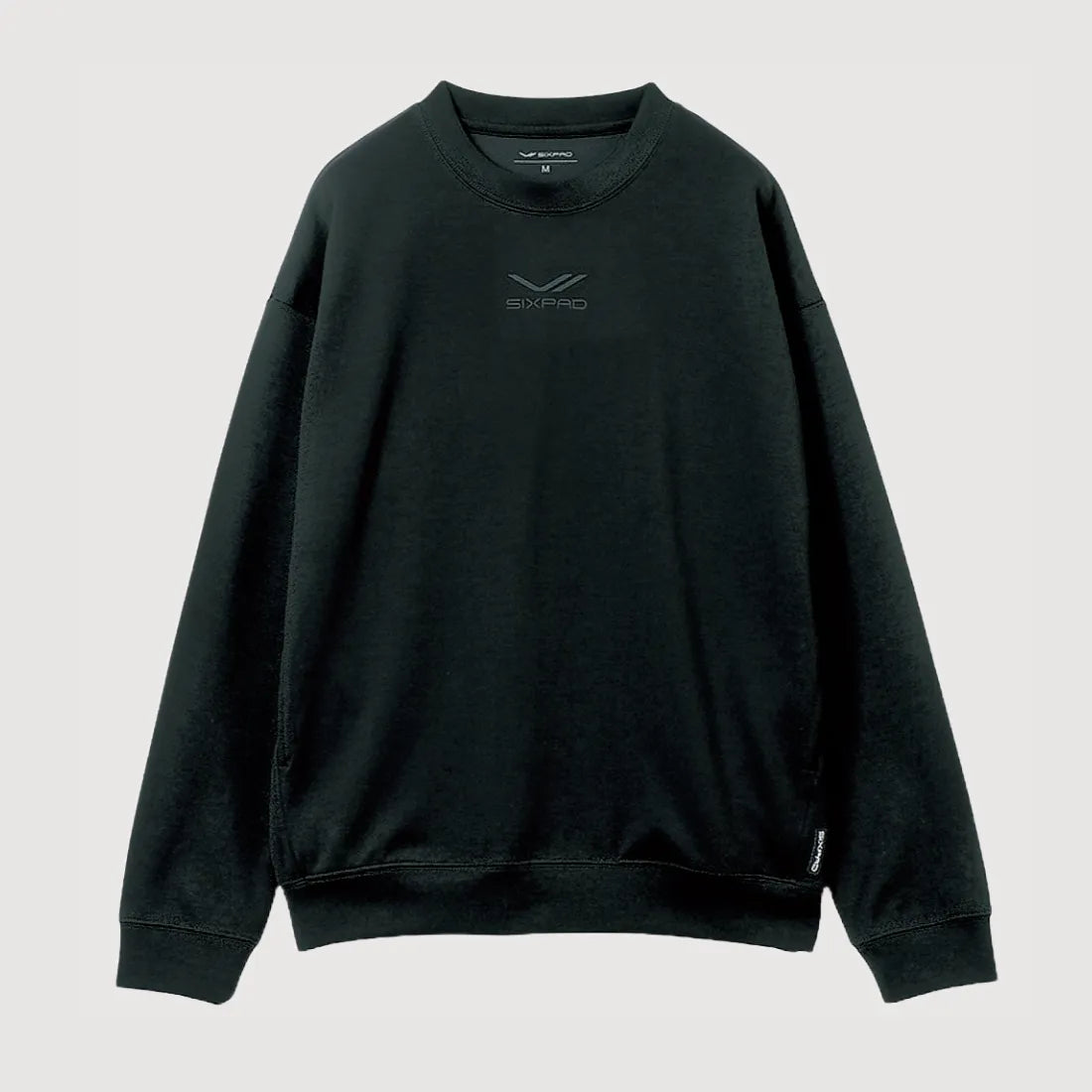 リカバリーウエア　クルーネック　ブラックカラー　商品画像