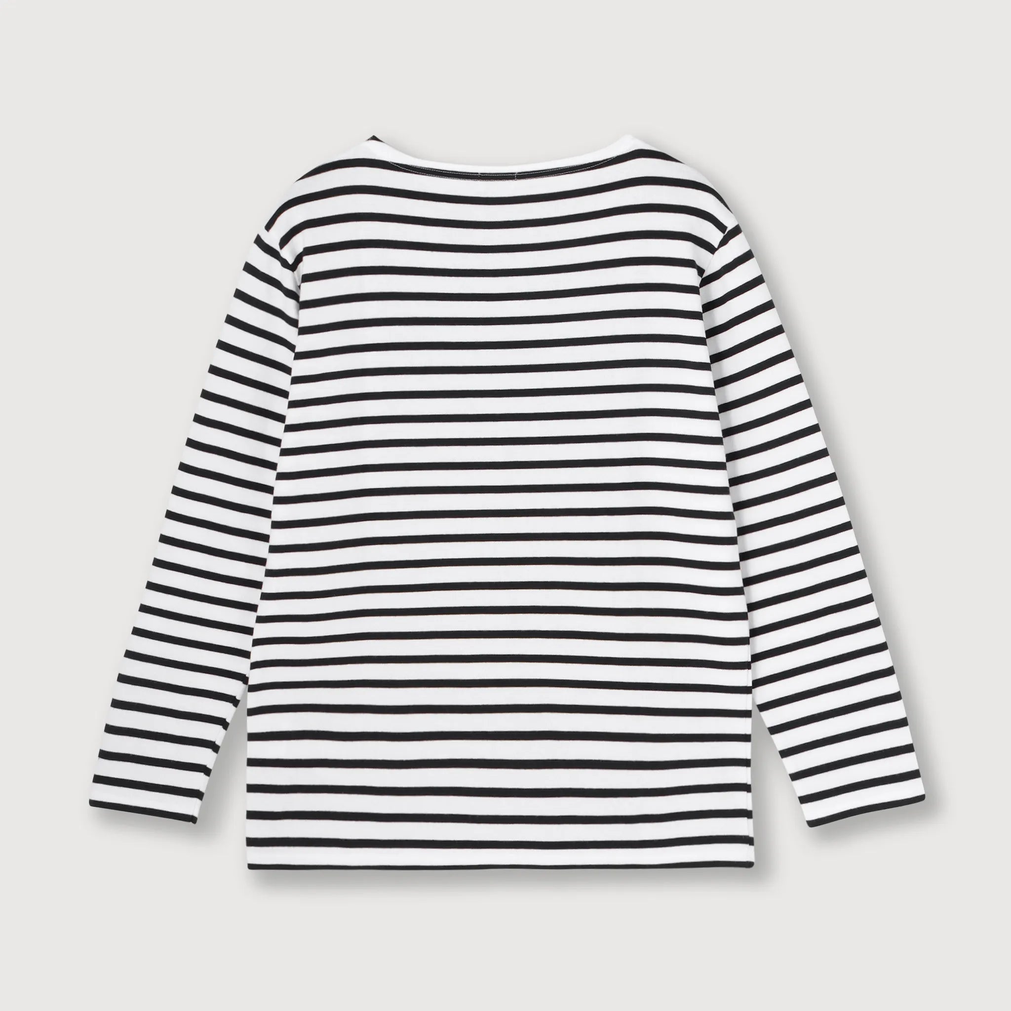 ベーシックブルトンシャツ　ホワイト系　商品画像　背面